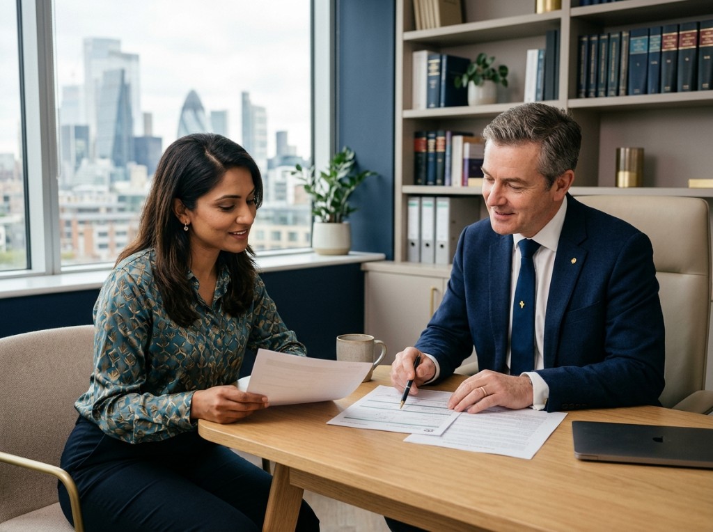 Redwing Immigration consultation — advisers reviewing immigration documents together
